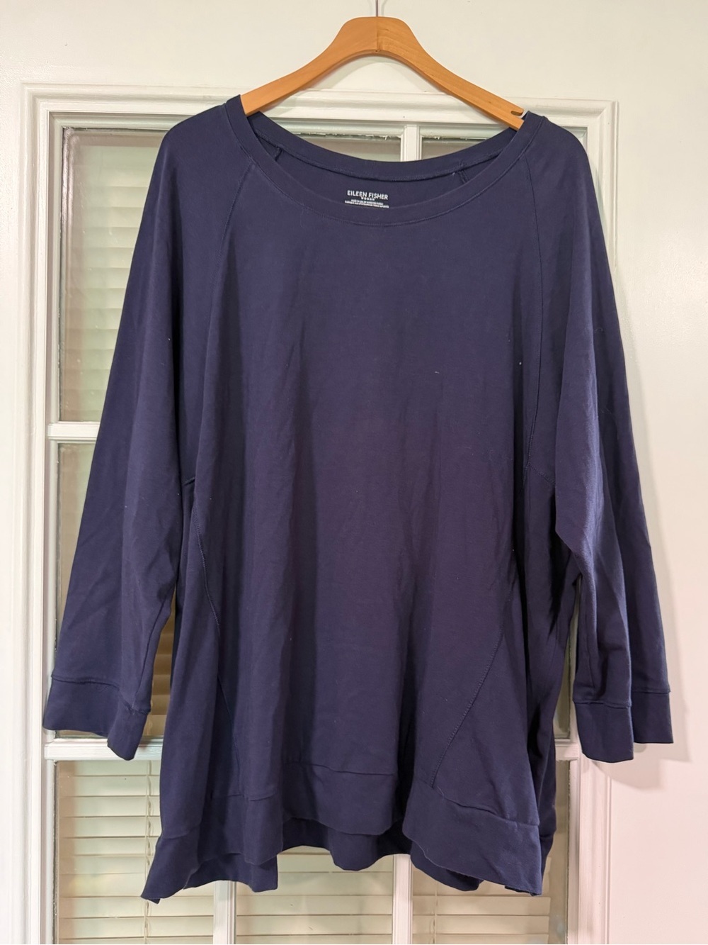 Eileen Fisher Organic Cotton Stretch Jersey Top 2X